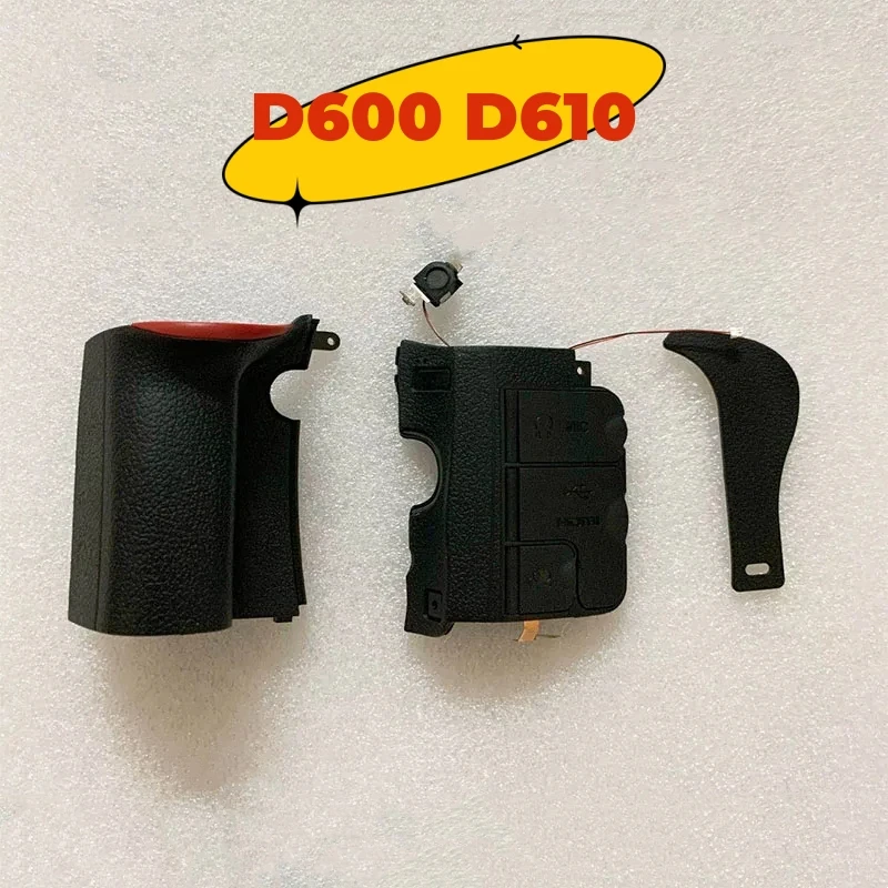 3pcs/Set For Nikon D600 D610 Hand Grip Leather Left Side Thumb Rubber Camera Replacement Parts