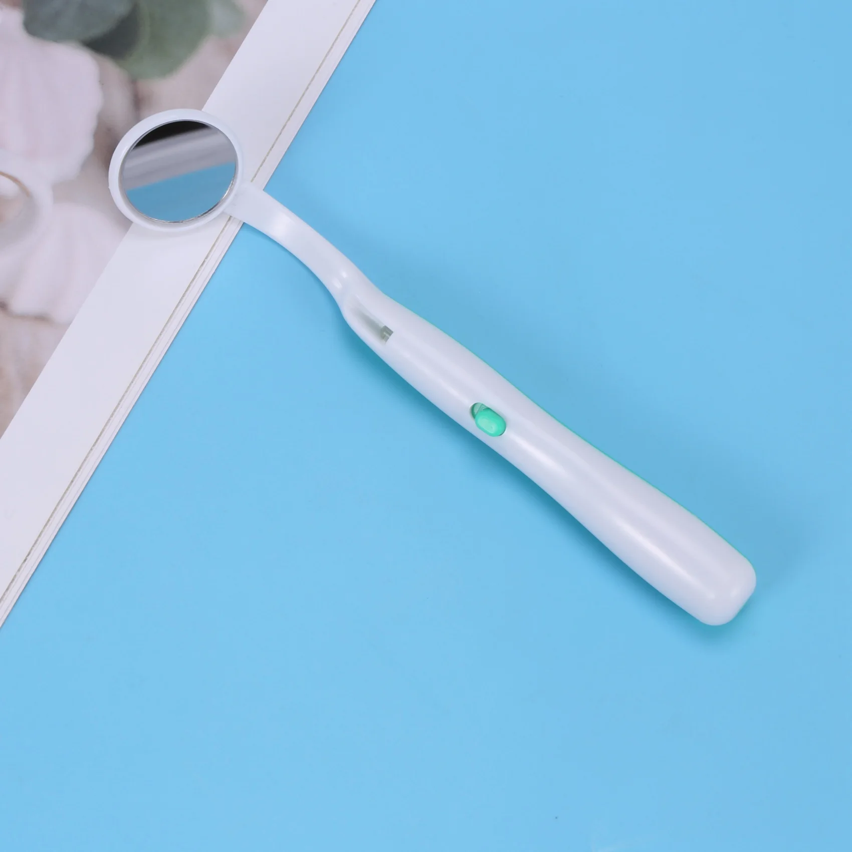 Y26A ใหม่ 1 PC ไฟ LED ฟันกระจกปาก Super Bright กระจกปาก Illuminated ฟันเครื่องมือดูแล Oral สุขอนามัยเครื่อง