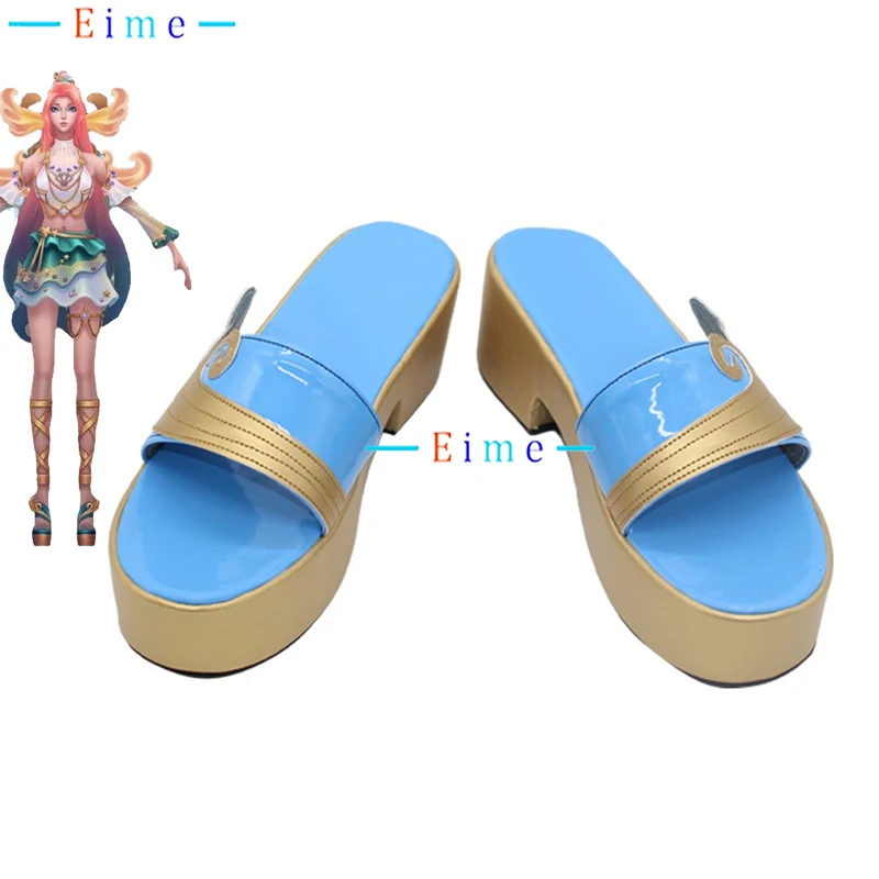 

LOL Seraphine Cosplay Shoes PU Leather Shoes Halloween Party Boots Anime Accessories Cosplay Props Custom Made