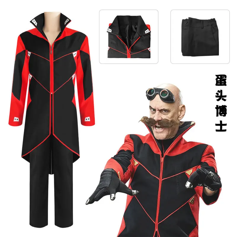 

Костюм Sonic The Hedgehog 2 Dr Eggman Eggman, костюм для косплея на Хэллоуин