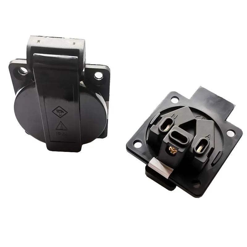 Black 10A 15A Australia Outdoor Industry Waterproof Socket New Zealand AU Power Electrical Wiring Receptacle Outlet 250V