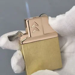 Chief Double Fire Switch Butane Lighter Brass Windproof Movement Gas Inflate Inner Insert Conventional ZP Replace Accessories