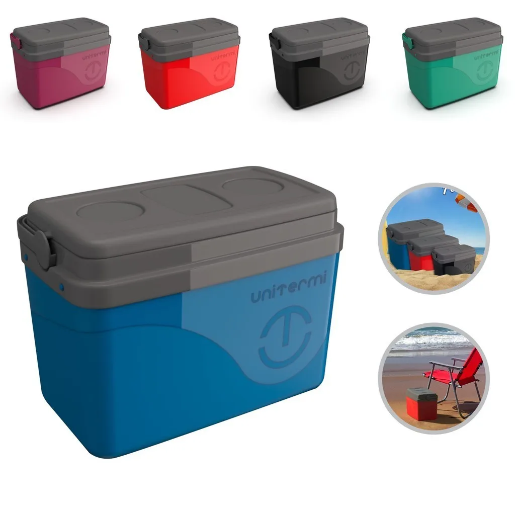 Thermal Box Cooler C/Handle 7,5 Liters Beach Compact Fishing Unitermi