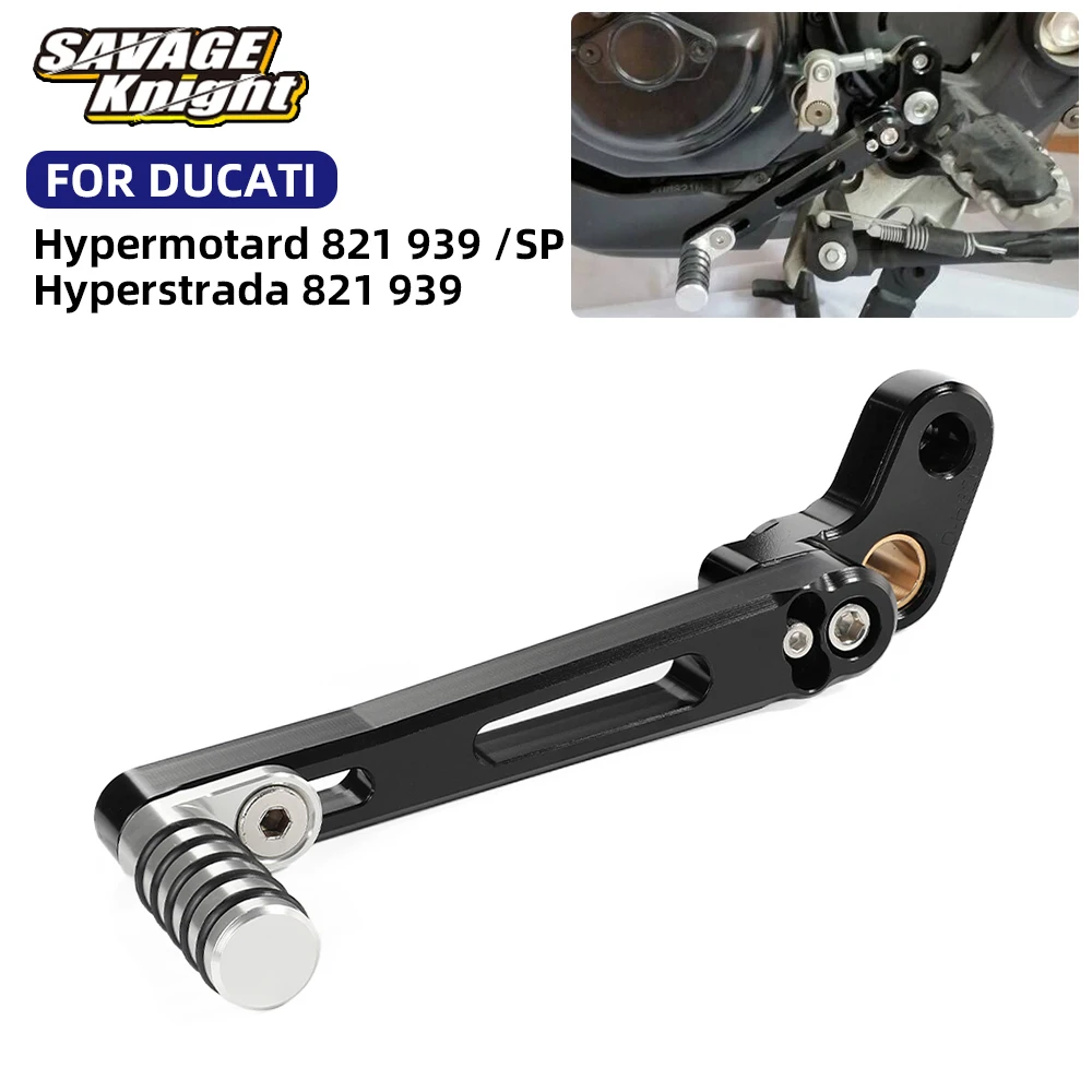 

ЧПУ левый рычаг переключения передач для DUCATI 821 939 820 SP Hypermotard Hyperstrada Мотоциклетные аксессуары переключатель передач Регулируемая педаль на пятке