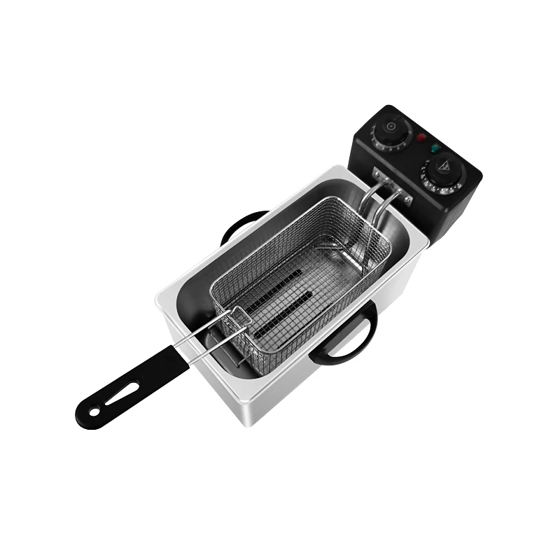 Professional Grade Oil Fryer Stainless Steel With Timer 4L Electric Deep Fryers for Fried Chicken