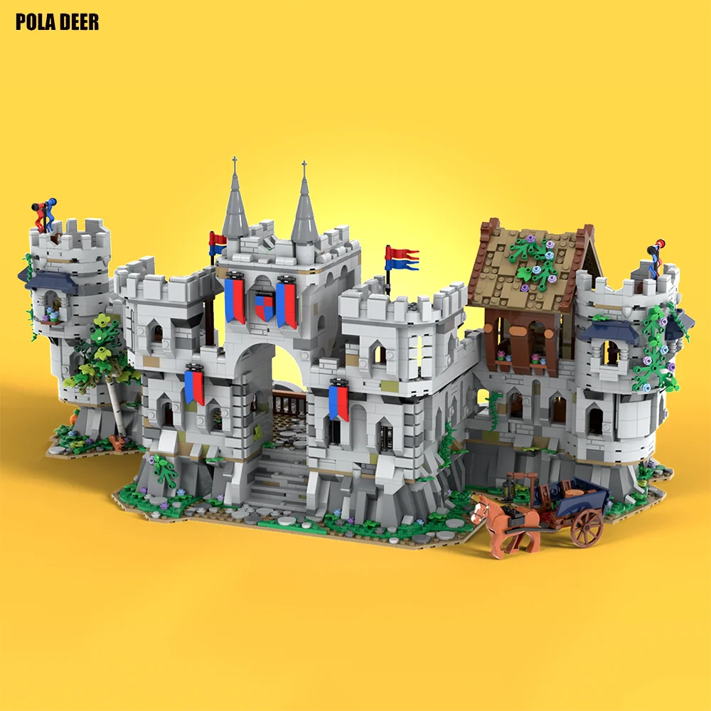 

Poladeer 3883 Pcs Lennox Adventure Castle Creative Assembling Building Blocks Puzzle Model Toy Ornaments Birthday Holiday Gift