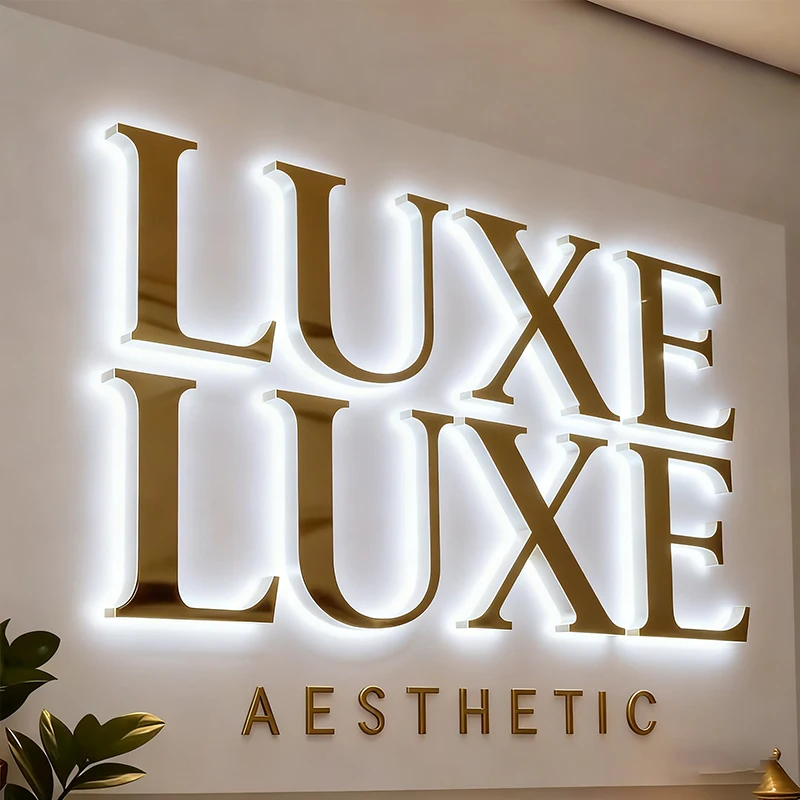 

Custom 3D Led Business Metal Letters for Outdoor Signs 3D Led Logo Sign Design Company Business Indoor Logo Wall Signs Letter