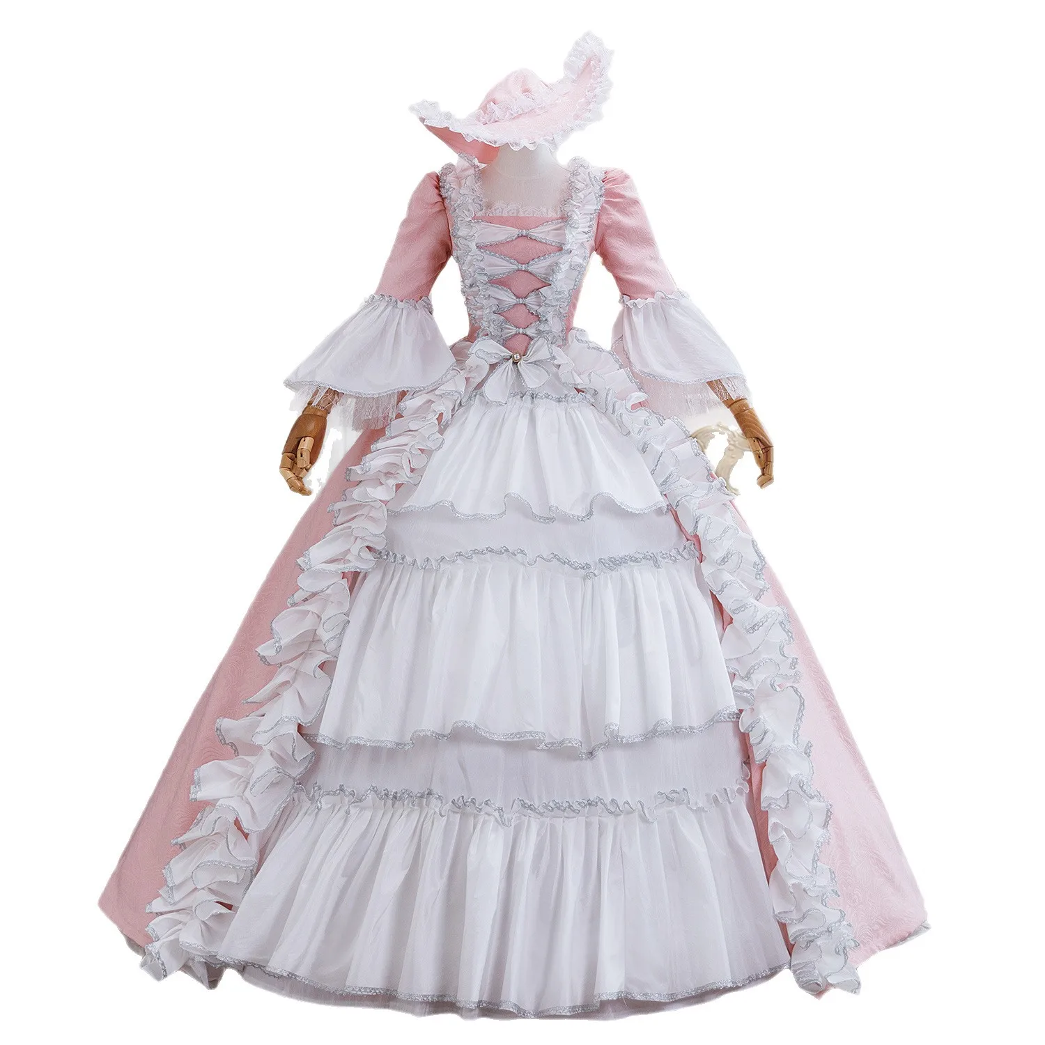 French Court Dress Performance Costume, Travel Catwalk Makeup Ball Annual Meeting Princess Dress Drama Flower Wedding Abendkleid