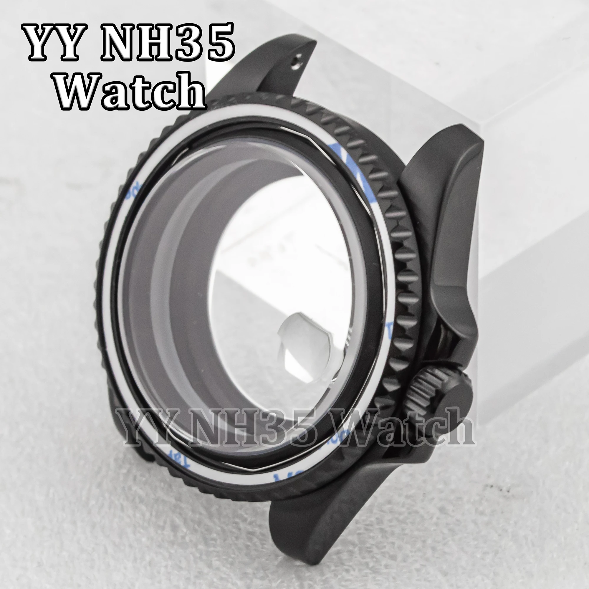 for SUB GMT Watches Watch Mod Parts NH35 Case Sapphire Glass 10ATM Waterproof 40mm Case fit NH34/NH35/NH36 Automatic Movement