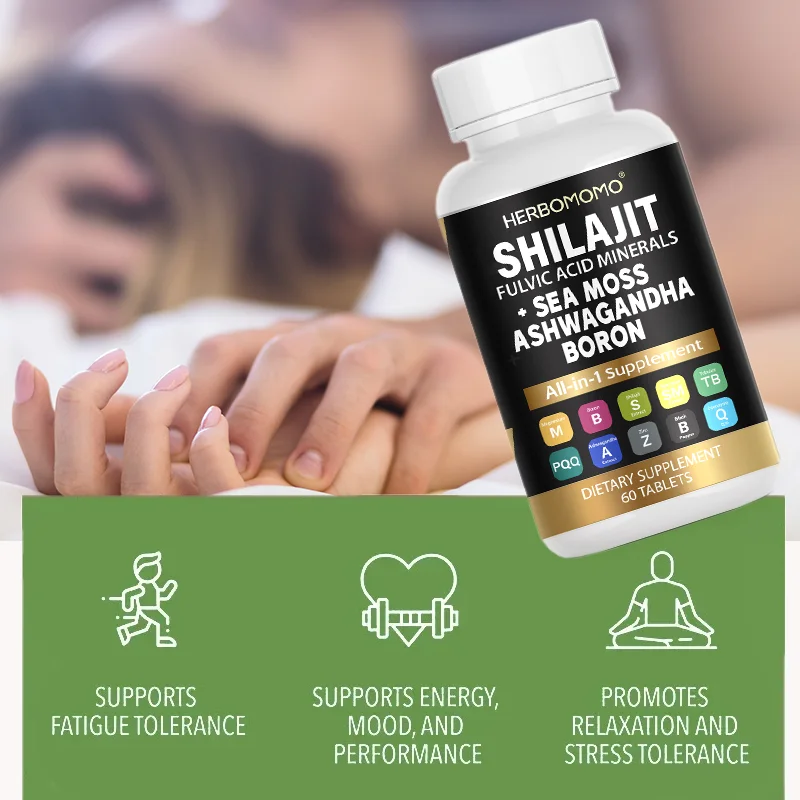 Shilajit & Sea Moss Supplemental Capsules, Extra Potency & High Purity, Mood & Performance