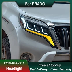 Car Headlight For Toyoto PRADO 14-17 Upgrade lexus style full LED Upgrade DRL Dynamic Signal Lamp Head Lamp Front light Assembly