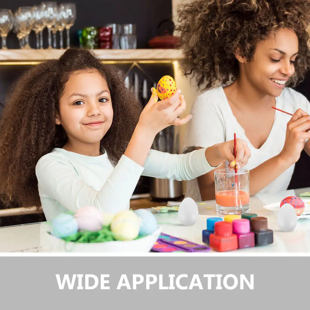 

10 белых пенопластовых пасхальных яиц для росписи, заготовки для поделок, украшения для вечеринок, пасхальные украшения, пенопластовые яйца для творчества