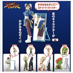 Original Street Fighter Gashapon Toys BLANKA ZANGIEF Chun-Li Ryu Looking in The Mirror Action Figures Capsule Toys Gifts