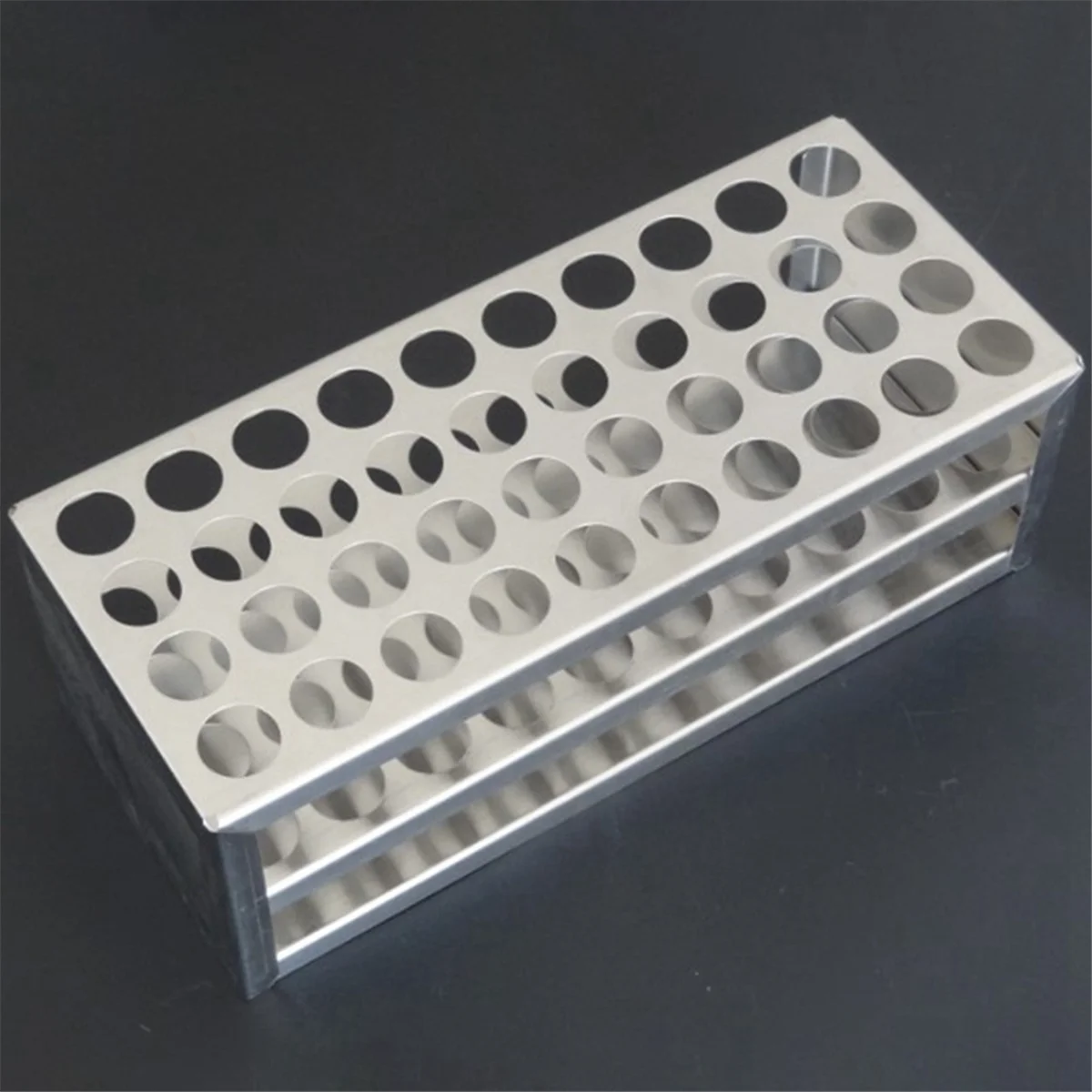 14Mm 40 Hole Aluminum Test Tube Rack Multifunctional Laboratory Test Tube Holder Laboratory Equipment