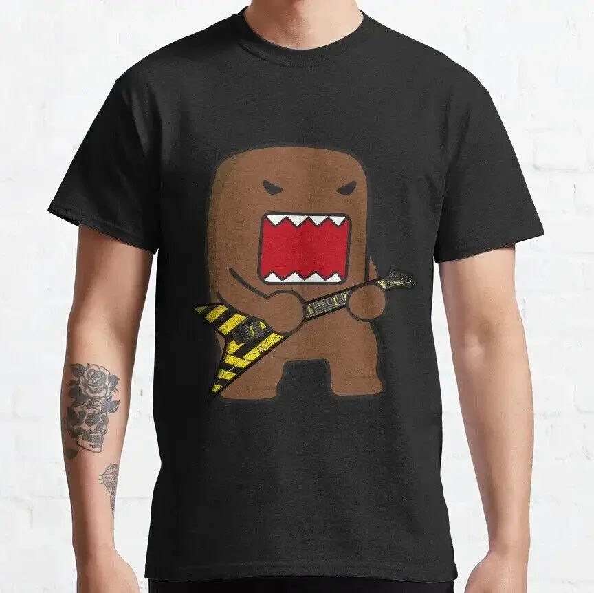 Domo Kun Camiseta clásica para hombre, cuello redondo Vintage S