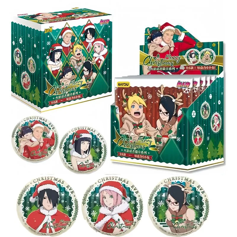 KAYOU véritable Naruto Badges de noël Anime périphérique Naruto Sasuke vacances cadeau limité