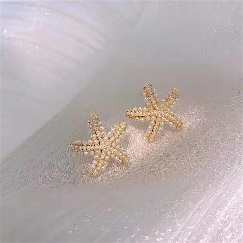 New Type of Starfish Earrings for Sleeping Women\'s Temperament Exquisite Design Earrings Party Gifts Women\'s Fashion Jewelry