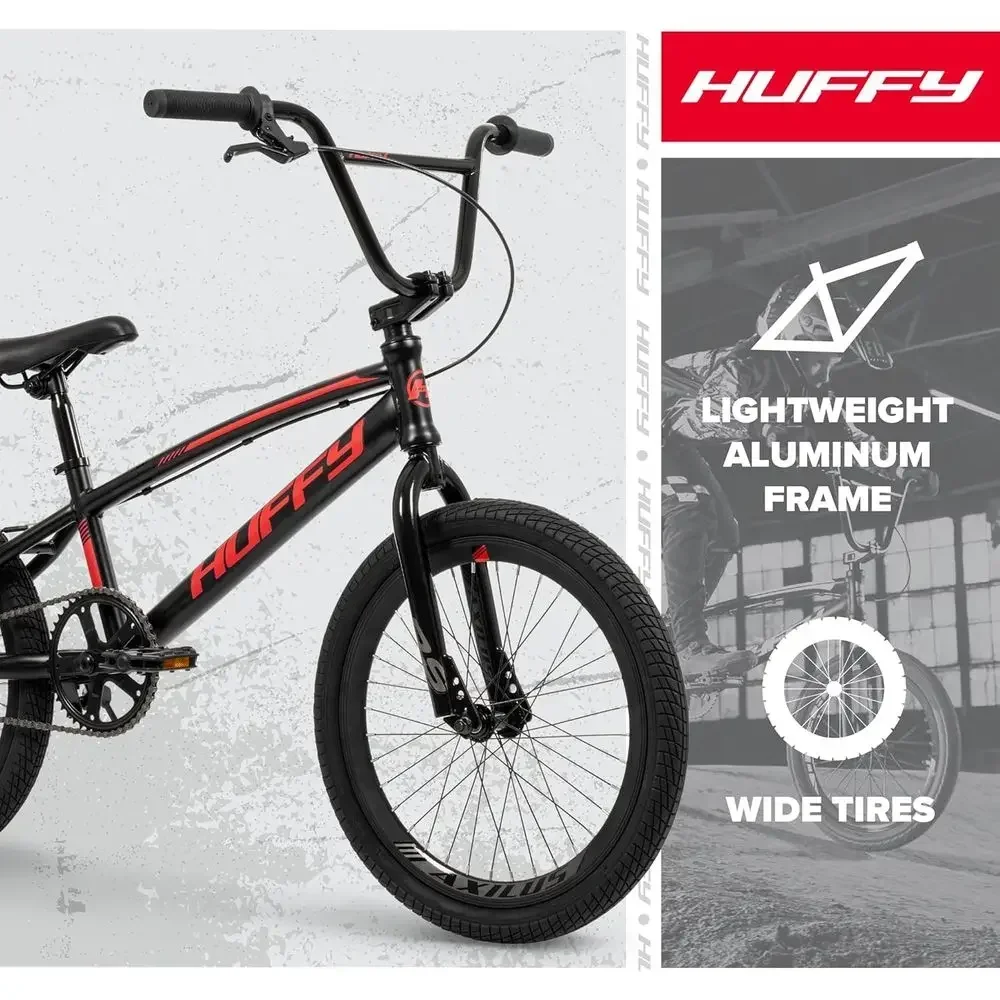 Lightweight Steel 20 BMX Bike for Kids and Teens - Ideal for Street Riding and BMX Tracks