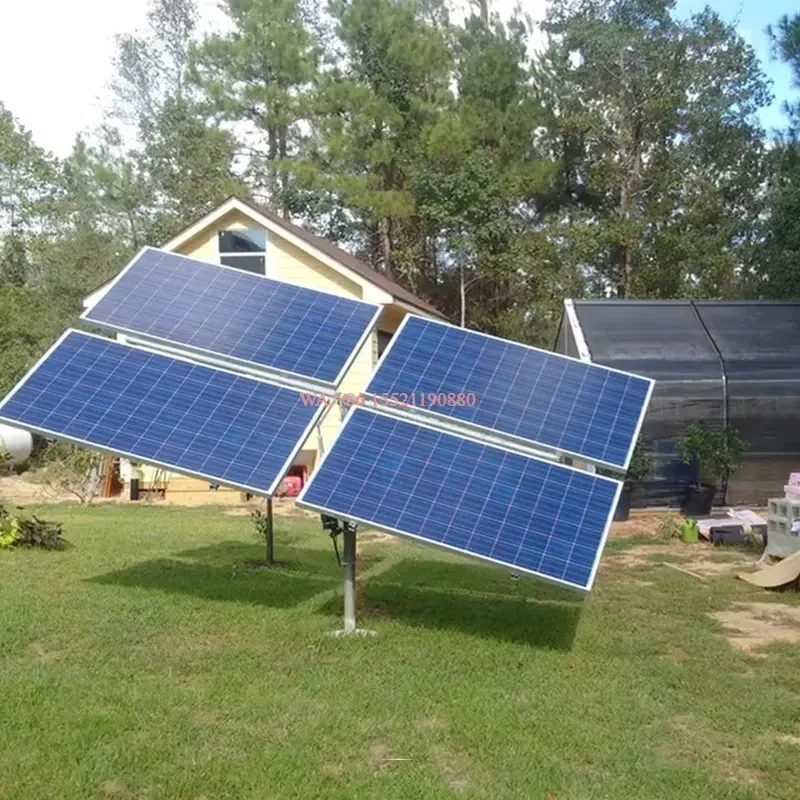 wmwmnu for 10kw 20kw 50kw 100KW 200kw 500kw 1MW 2MW on Grid Rack Mount Structure Dual Axis Solar tracker