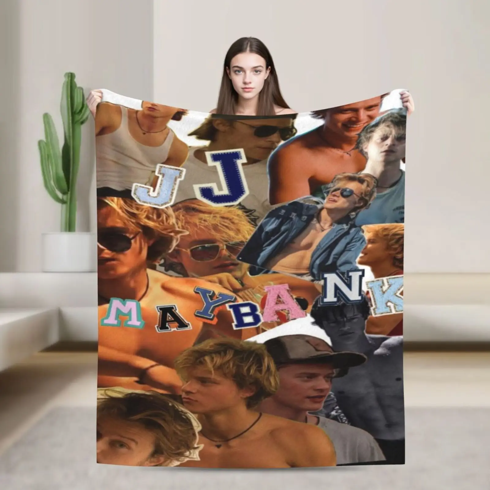 

Популярное фланелевое одеяло на тему JJ Maybank — популярные принты, теплые и уютные для гостиной, дивана и путешествий, кемпинга