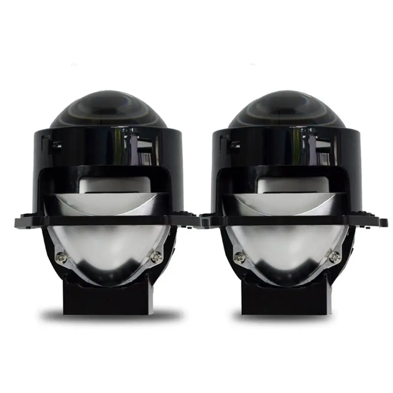 

For Universal Car Model Compatible 2Pcs 3 Inch Bi LED Projector Headlights 120W With Headlight Units