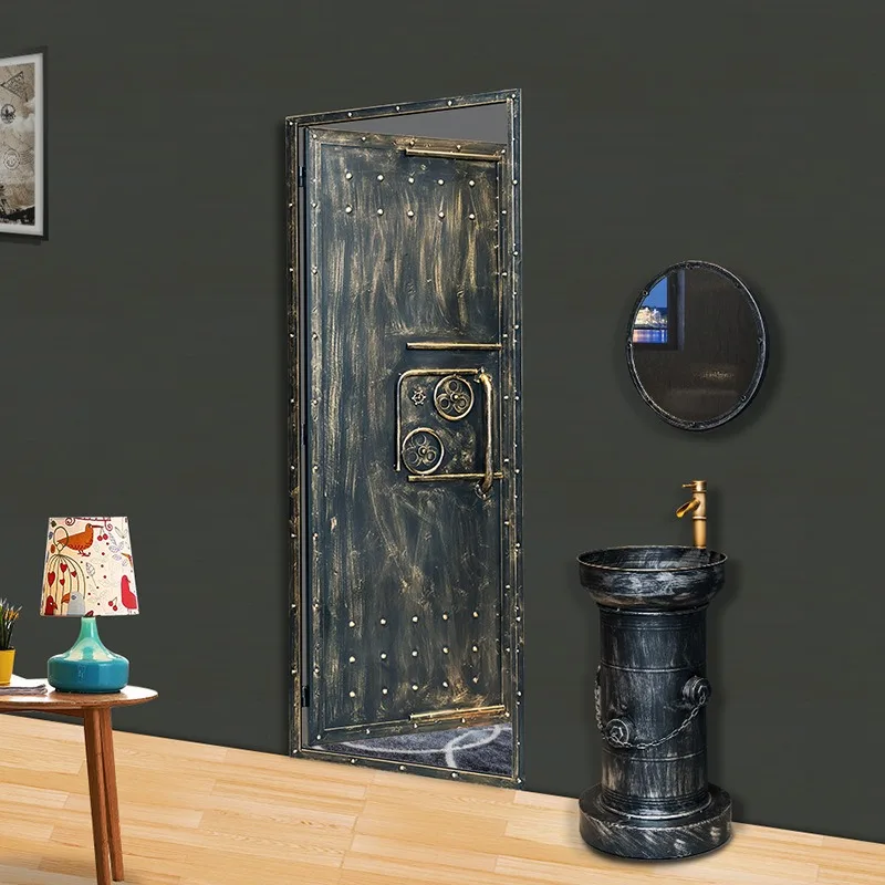 Economical retro indoor door Bar B & B door Toilet door Creative door Industrial wind door Box door Container door
