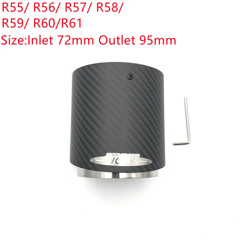 1 Stuks Topkwaliteit Carbon Uitlaatpijp Eindstukken Voor MINI Cooper S R55 R56 R57 R58 R59 R60 R61 F54 F56 F57 F60 JCW Uitlaatpijpen