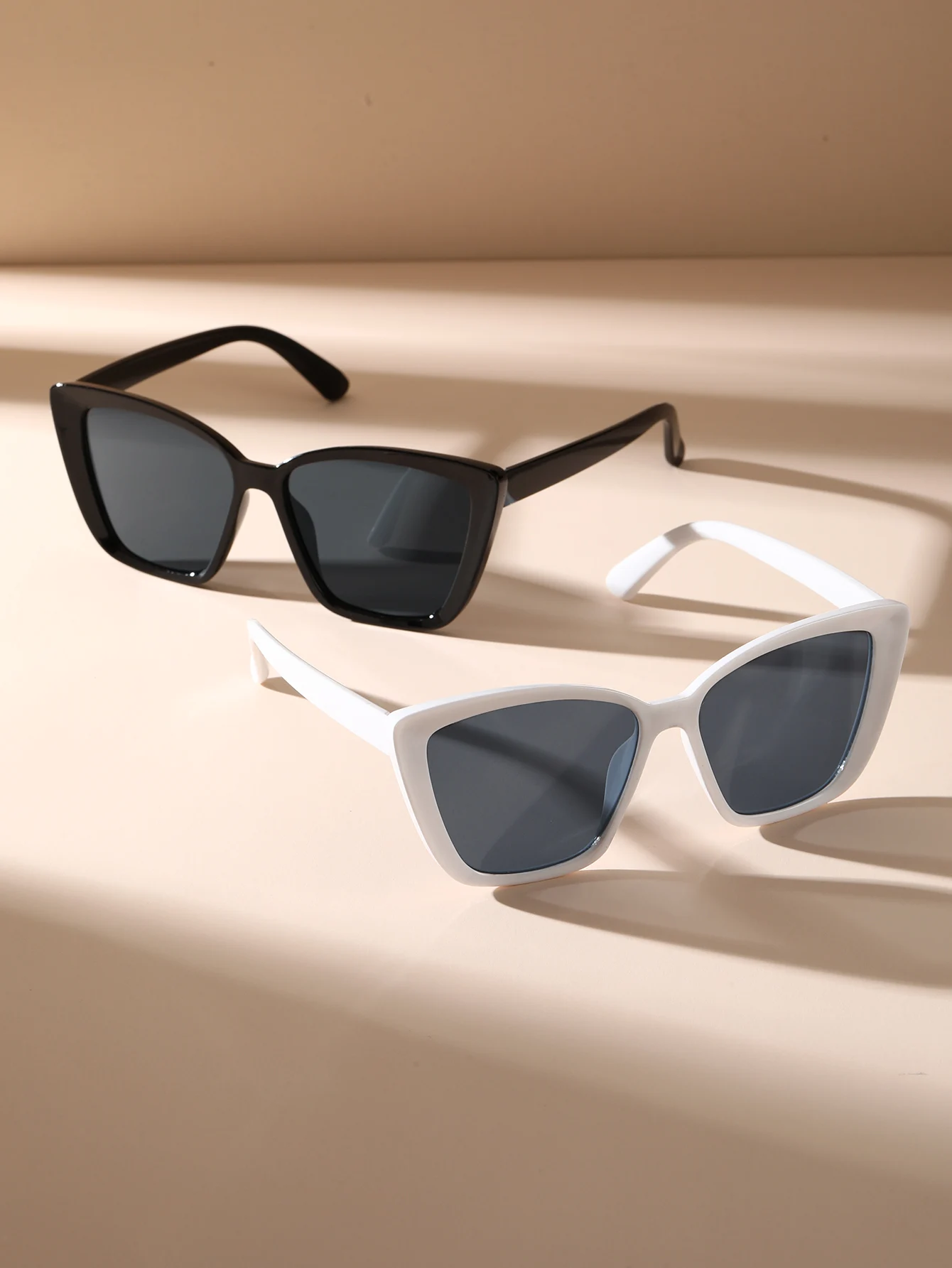 2/3 PCS Fashionable Oval Plastic Frame Versatile Street Photo Sunglasses For Travel Vacation