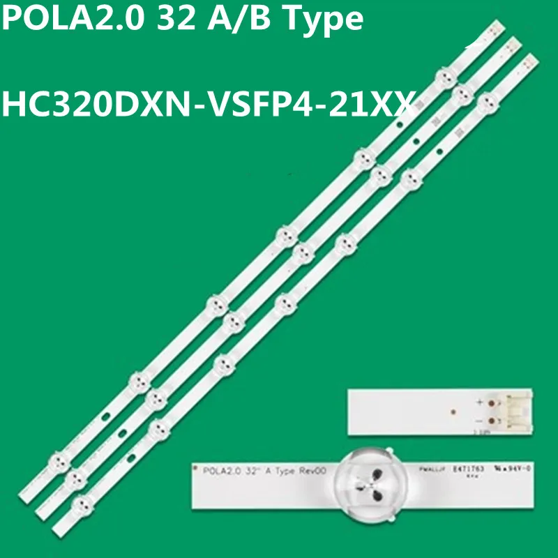 

590MM LED Srip 6/7leds For POLA2.0 32"A/B TYPE 32LN530B 32LN536B 32LN540B 32LN541B 32LN545B 32LN546B 32LN550B 32LN570B HC320DXN