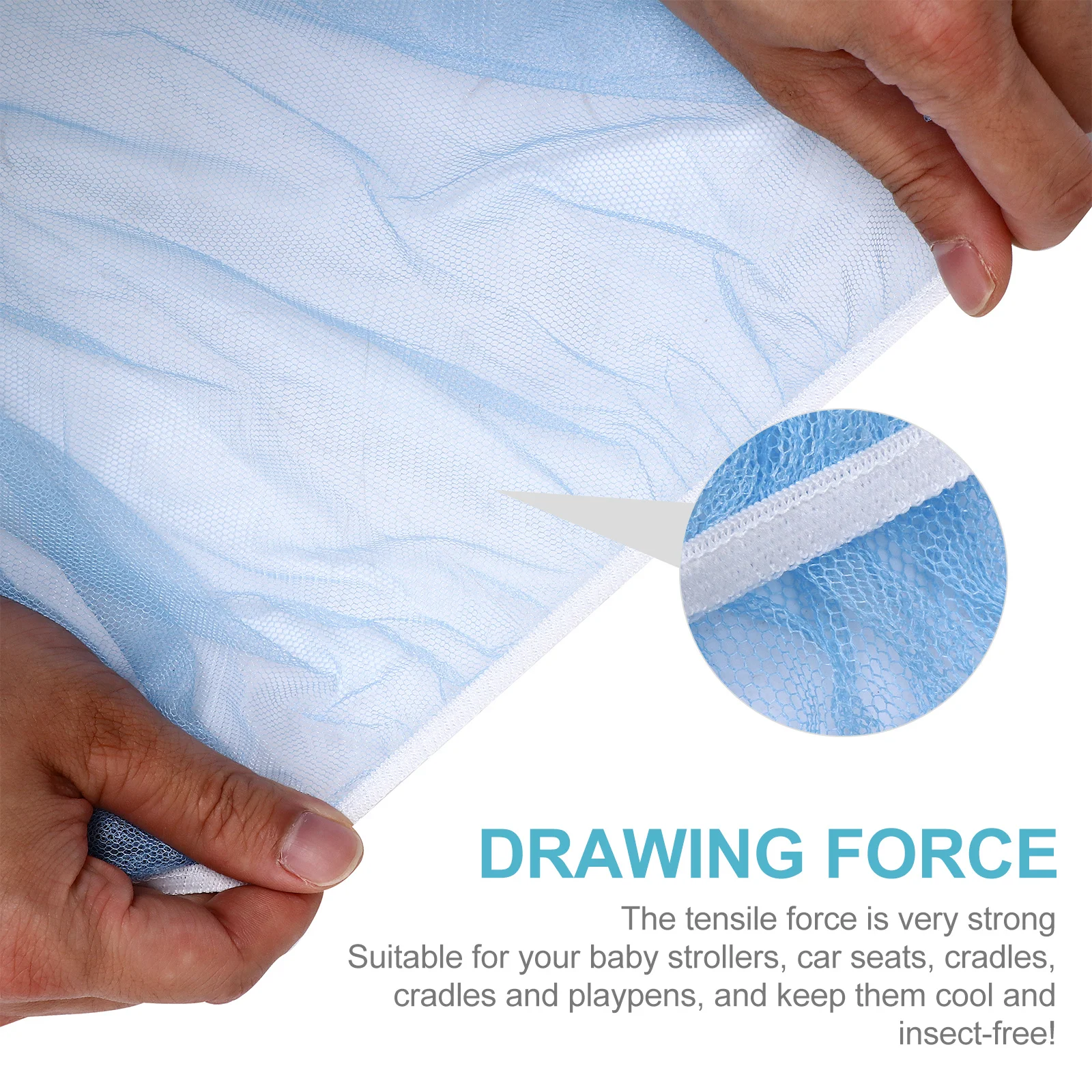 2 قطعة شبكة عربة الأطفال الرضع علة النحل دبور حماية المحمولة خفيفة الوزن تنفس سرير صافي غطاء عربة الملحقات