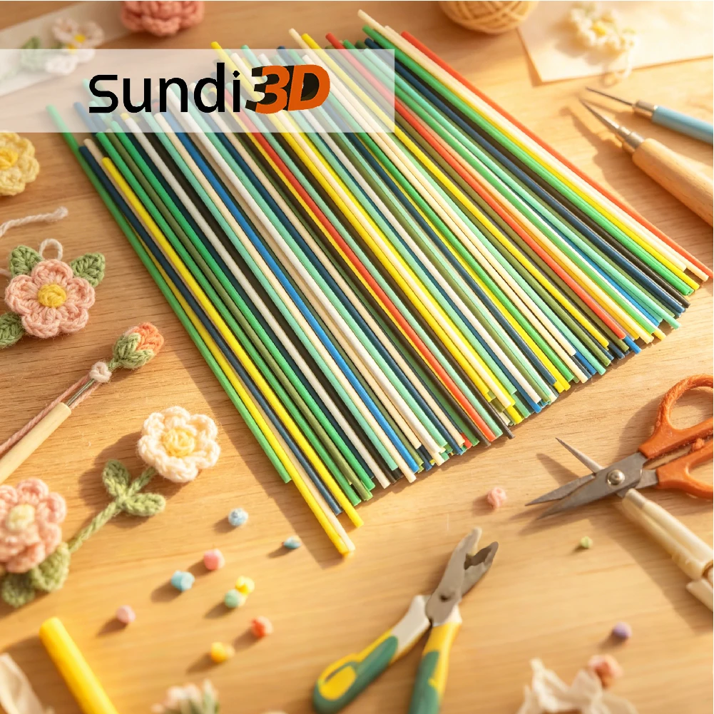 

SUNDI® 10 Colors Low Temp PCL 3D Pen Filament 1.75mm 520 Pack Compatible with 3Doodler Start+