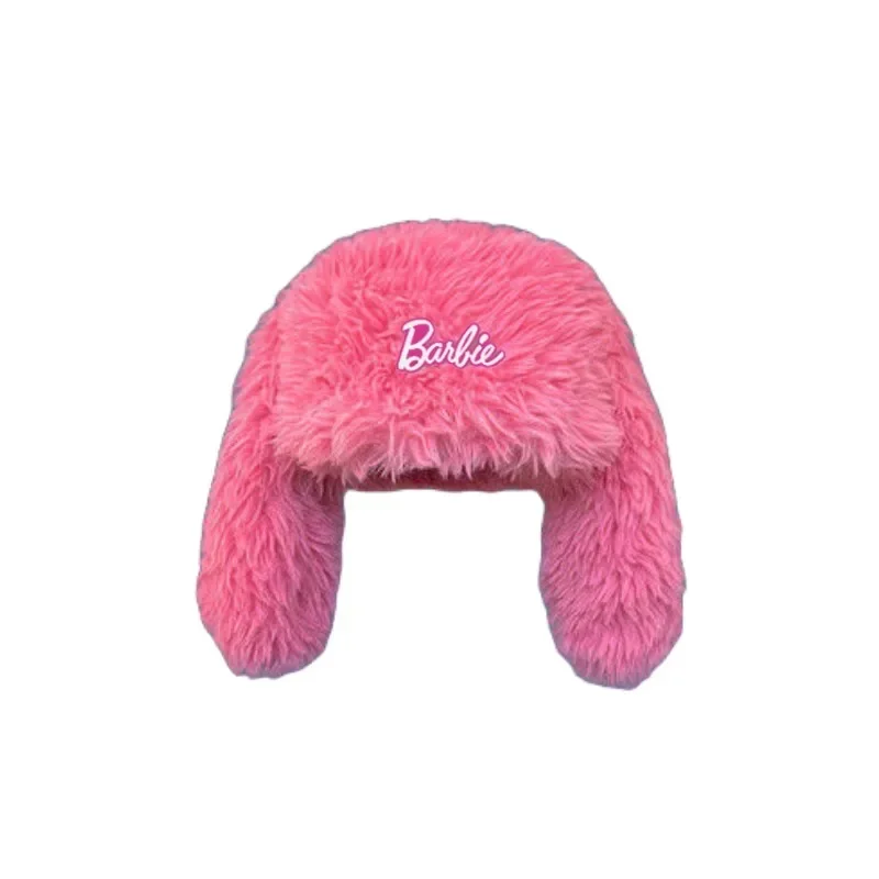 Pink Anime Barbie Baseball Cap Cartoon Women's Fashion Outdoor Sports Bucket Hat Kawaii Girl Travel Sunscreen Hollow Hat Gift