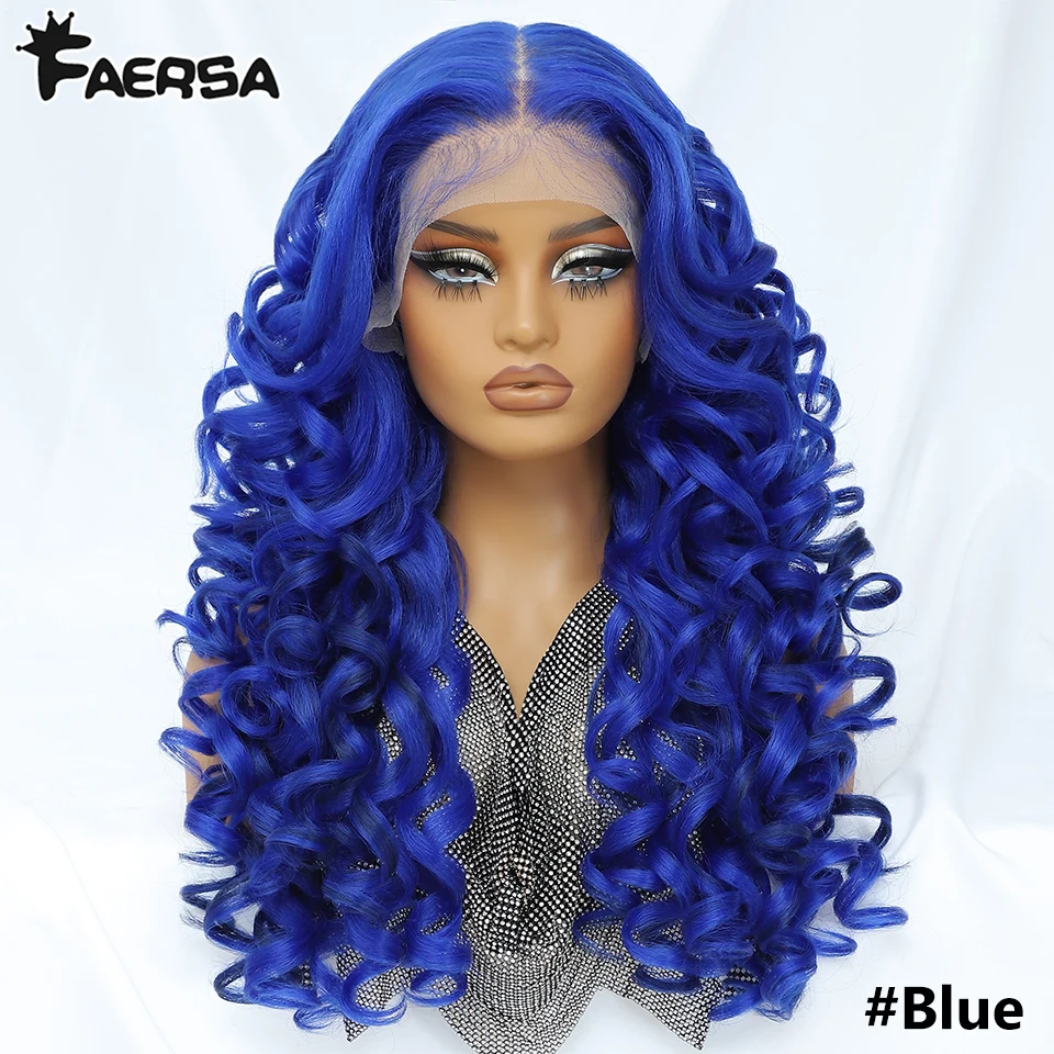 Latisha 13X6 HD 13X5X1 Synthetische Lace Front Pruiken Krullend Pre Geplukt Kant Frontale Pruik met pony voor Vrouwen Hoogtepunt met Babyhair