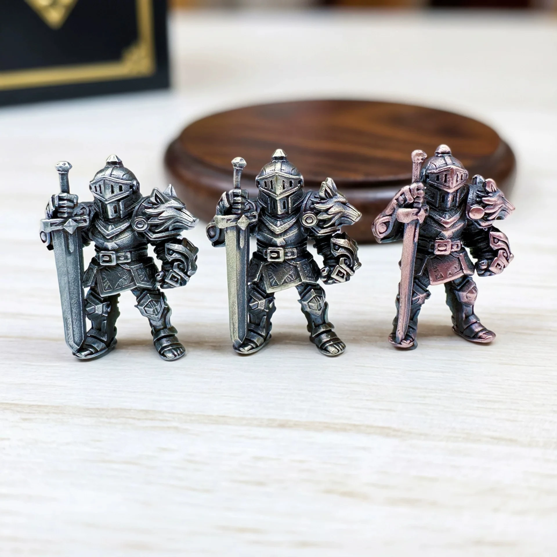 Warrior Brass Knife Beads EDC DIY Paracord Woven Bracelets Lanyard Pendants Accessories Outdoor Tool Hangings Charms