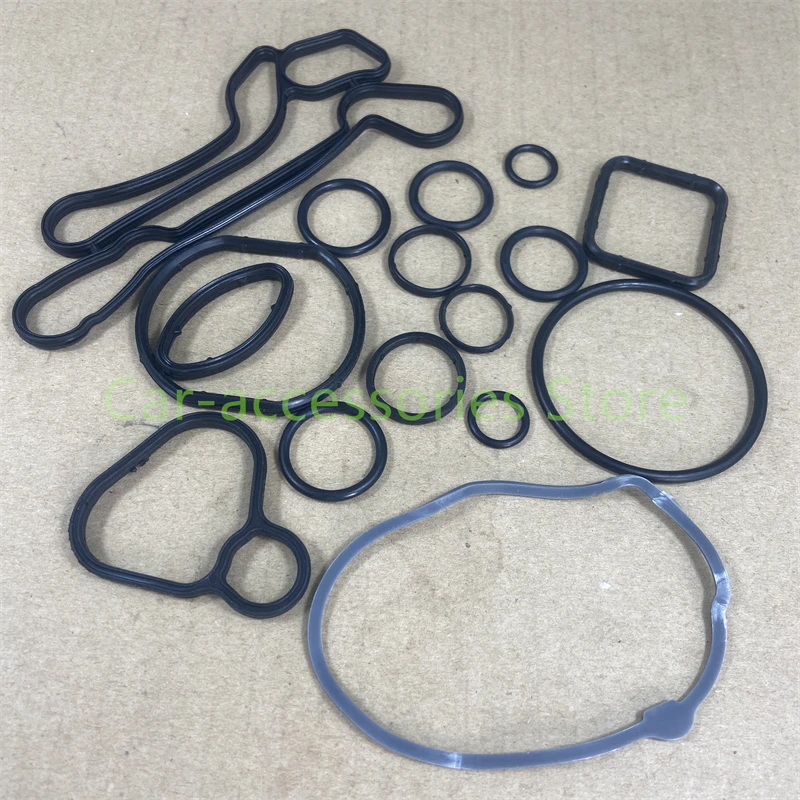 10Set Engine Oil Cooler Gasket Seal Set For Chevrolet Aveo Trax Cruze Orlando Sonic Croma Opel Astra Zafira 1.6L 1.8L 2724577