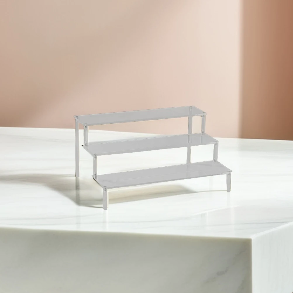 

Acrylic Display Clear Ladder Shelf for Model Action Jewelry Display Rack Figure Holder Storage Jewelry Collectibles
