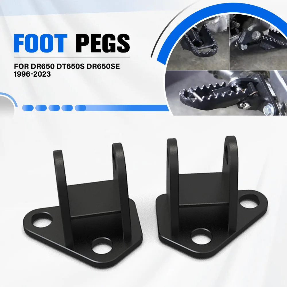 

For Suzuki DR650S/SE DR650 DT650S DR650SE 1996-2023 Motorcycle Lowering Footrests Footpeg Mount Brackets Foot Peg Lowering Kits