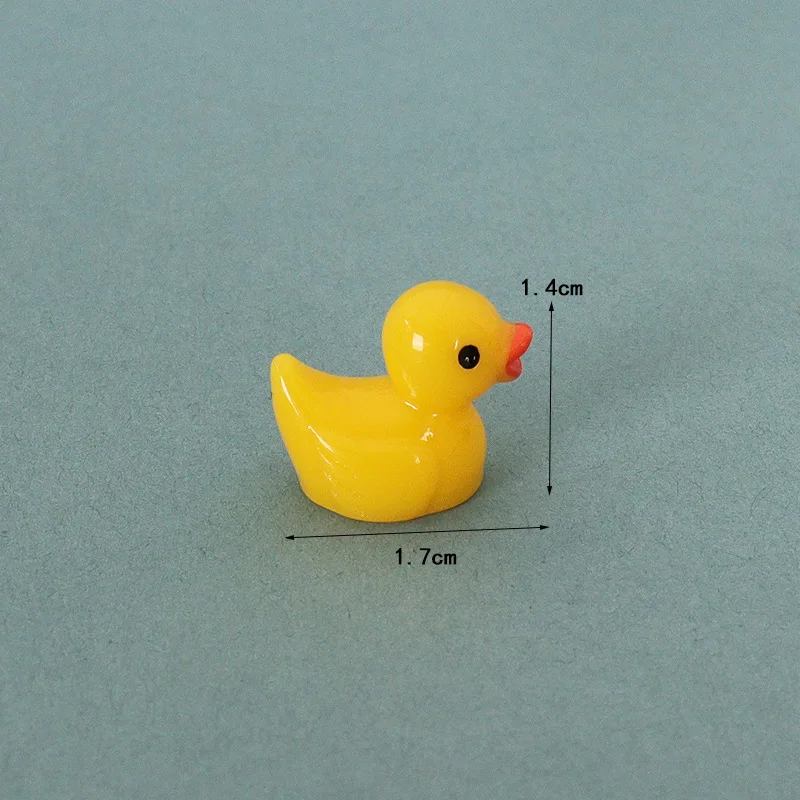 5pcs Dollhouse Mini Duck Cute Duckling Animal Resin Model Simulation Micro Landscape Ornaments Scene Decoration Home Decor