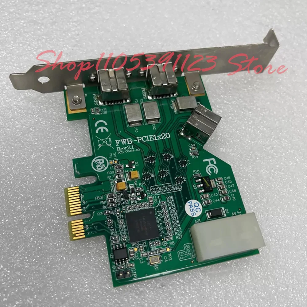 1394B Industrial Camera Capture Card FWB-PCIE1X20 Rev.2.1