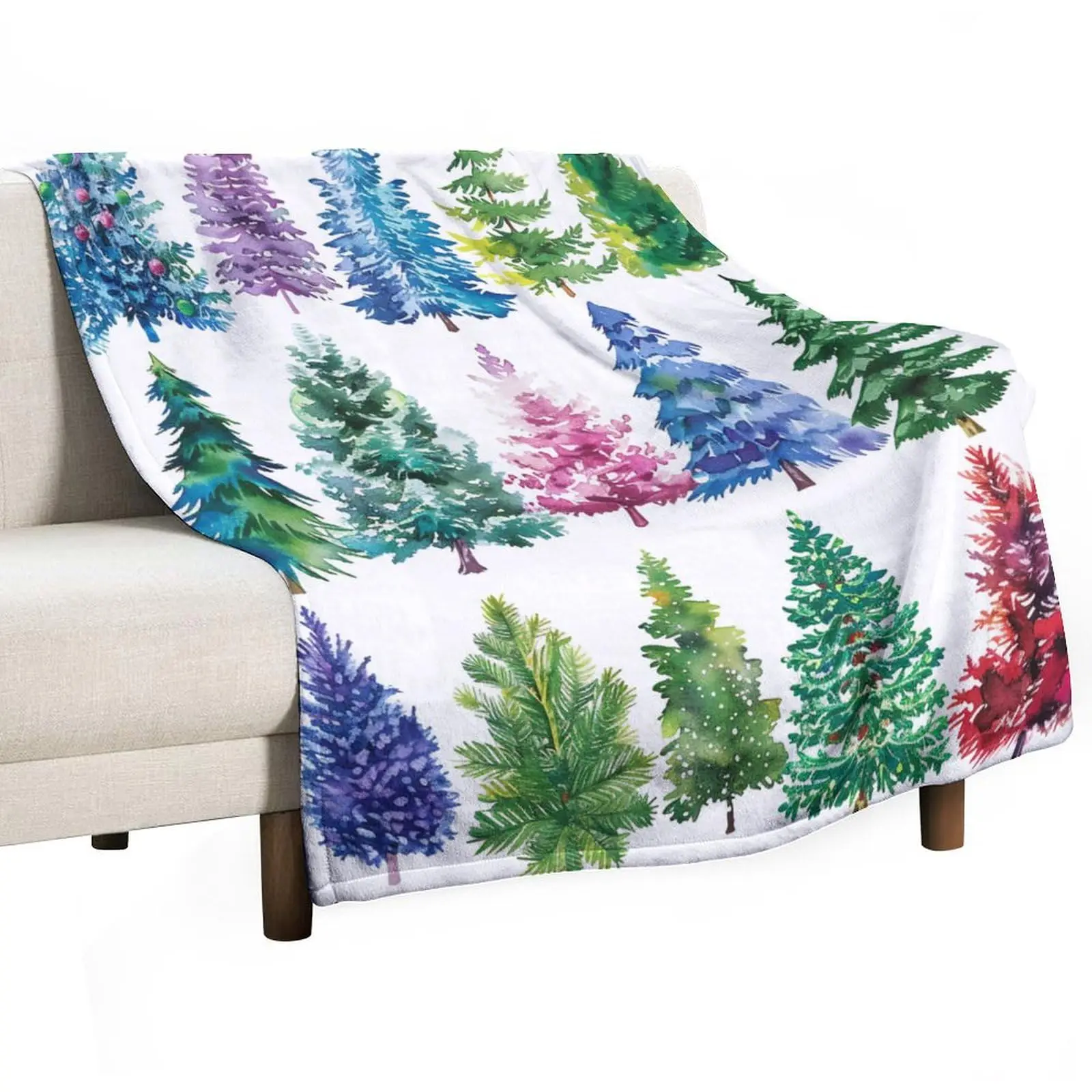 Decorative Blanket Luxury Printed Throw Blanket Cozy Soft Bedspread Sofa Blanket For Bed Couch Living Room Home Decor