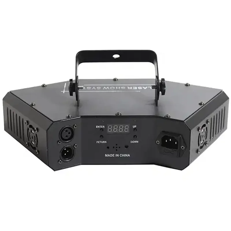 2 عيون و 2 ثقوب على شكل مروحة DMX512 RGB كامل اللون ضوء الليزر ديسكو حفل زفاف بار نادي الحفل المرحلة تأثير ضوء عرض الحدث #5