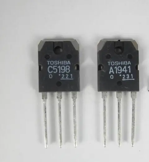 10pair/lot 2SA1941/2SC5198 Original Audio Amplifier Tube High Power Pair Tube Parameters 100W/140V/10A free shipping