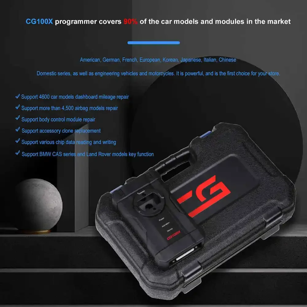 CGDI CG100X New Generation Smart Programmer for Airbag Reset Mileage Adjustment and Chip Reading Supports MQB