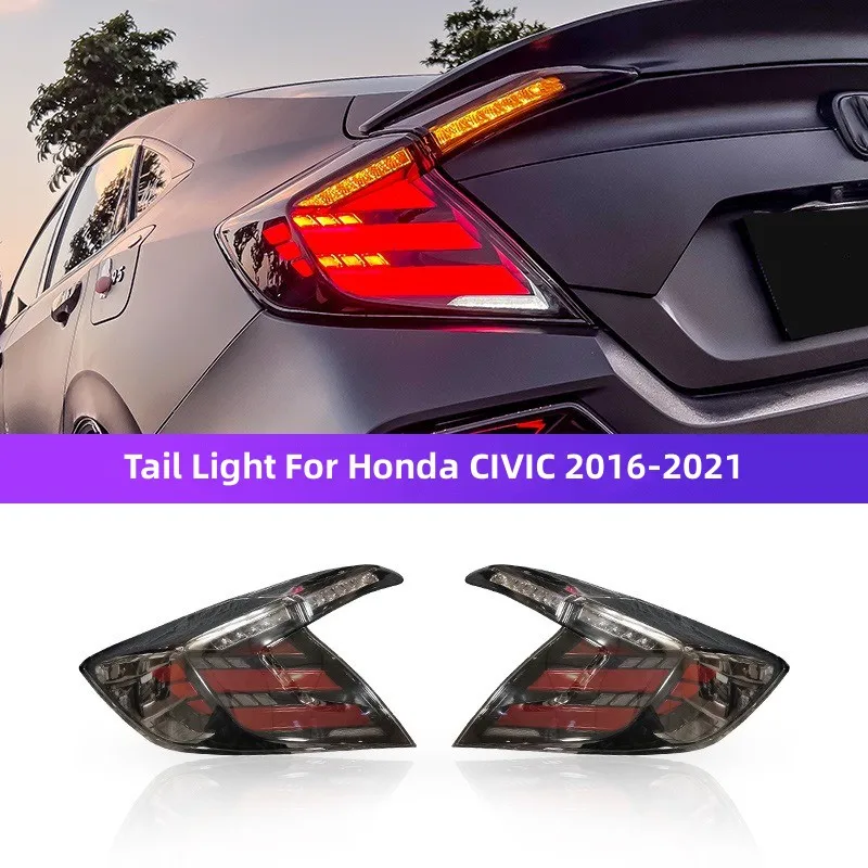 

For Honda CIVIC 2016-2021 LED Tail Light Running Light Dynamic Turn Signal Brake Lights
