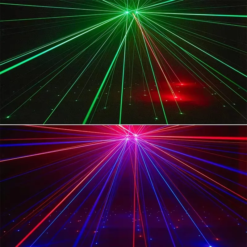 Disco Laser Stage Lighting Effects KTV Dance Floor Party Entertainment Light Emitting Diode Light Source DMX512 Control Mode