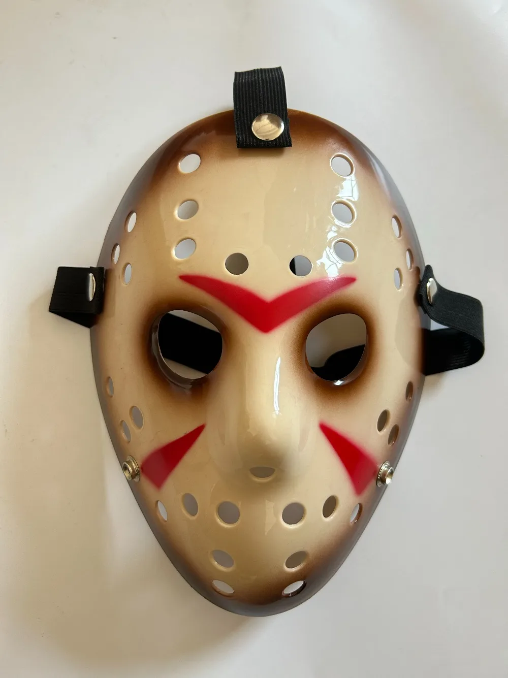 قناع الهوكي الصلب PVC قناع حفلة رعب للرجال والنساء زي مخيف تأثيري عيد الميلاد حفلة تنكرية المشرح القاتل زي الدعامة #2