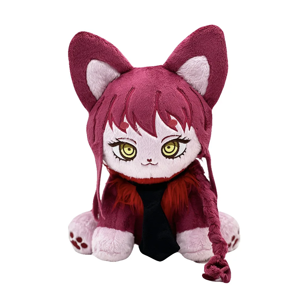 Makima Plush Doll Hazbin Hotel Husk Meow Plush Toys Cute Cartoon Anime Plushie Soft Stuffed Anime Periphery Toys For Kid Gifts