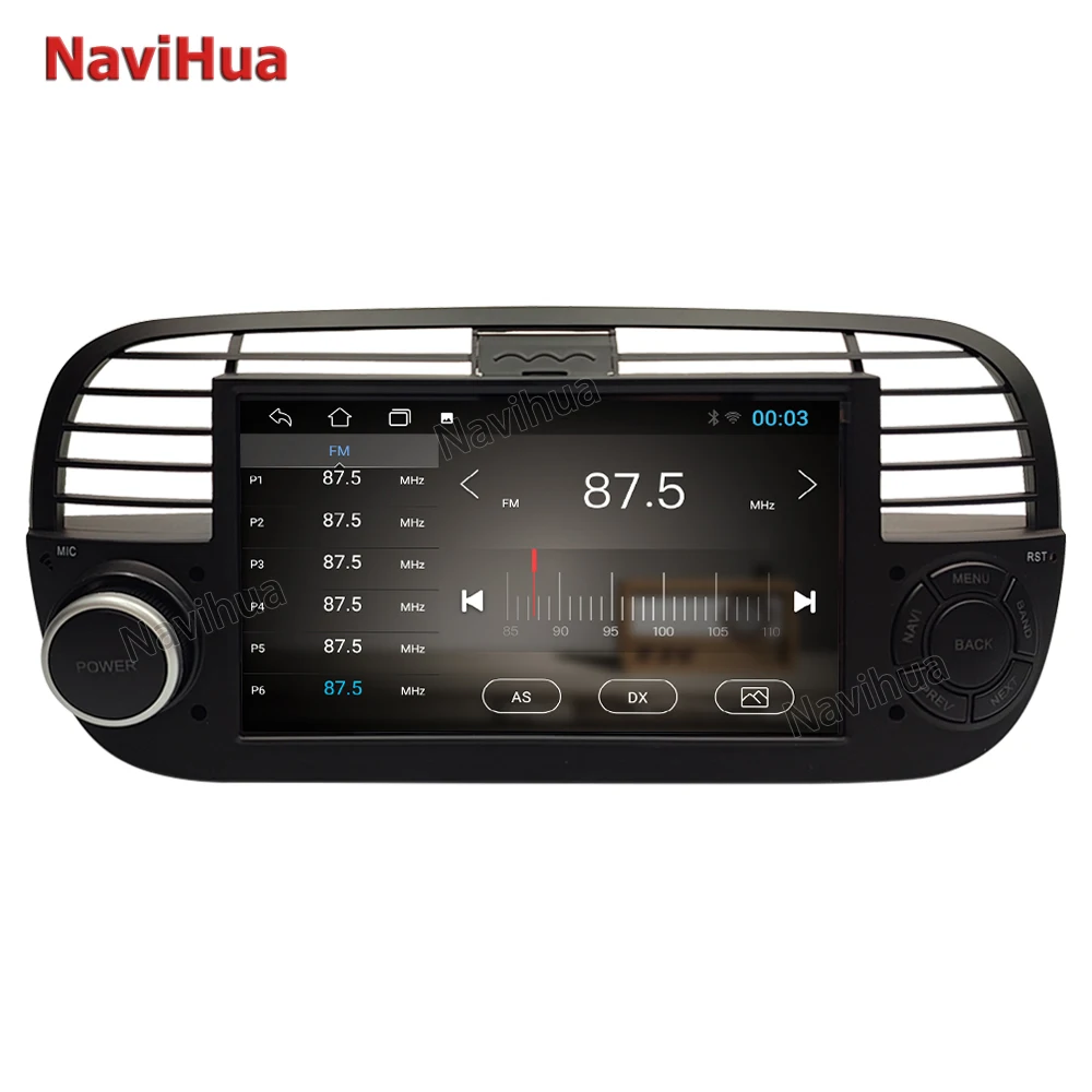 

Navihua Stereo Radio Car DVD Player Touch Screen Universal for Fiat F500 2007-2015 GPS Navigation Carplay Multimedia Auto
