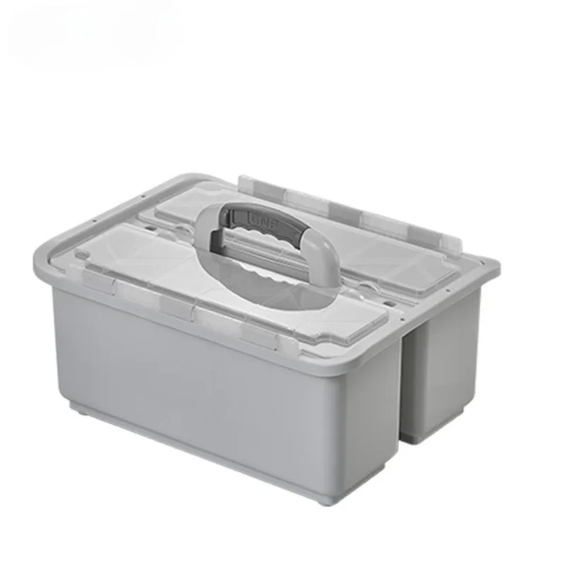 plastic multifunction storage cleaning tool trolley cart/big storage/St Bucket with wheels