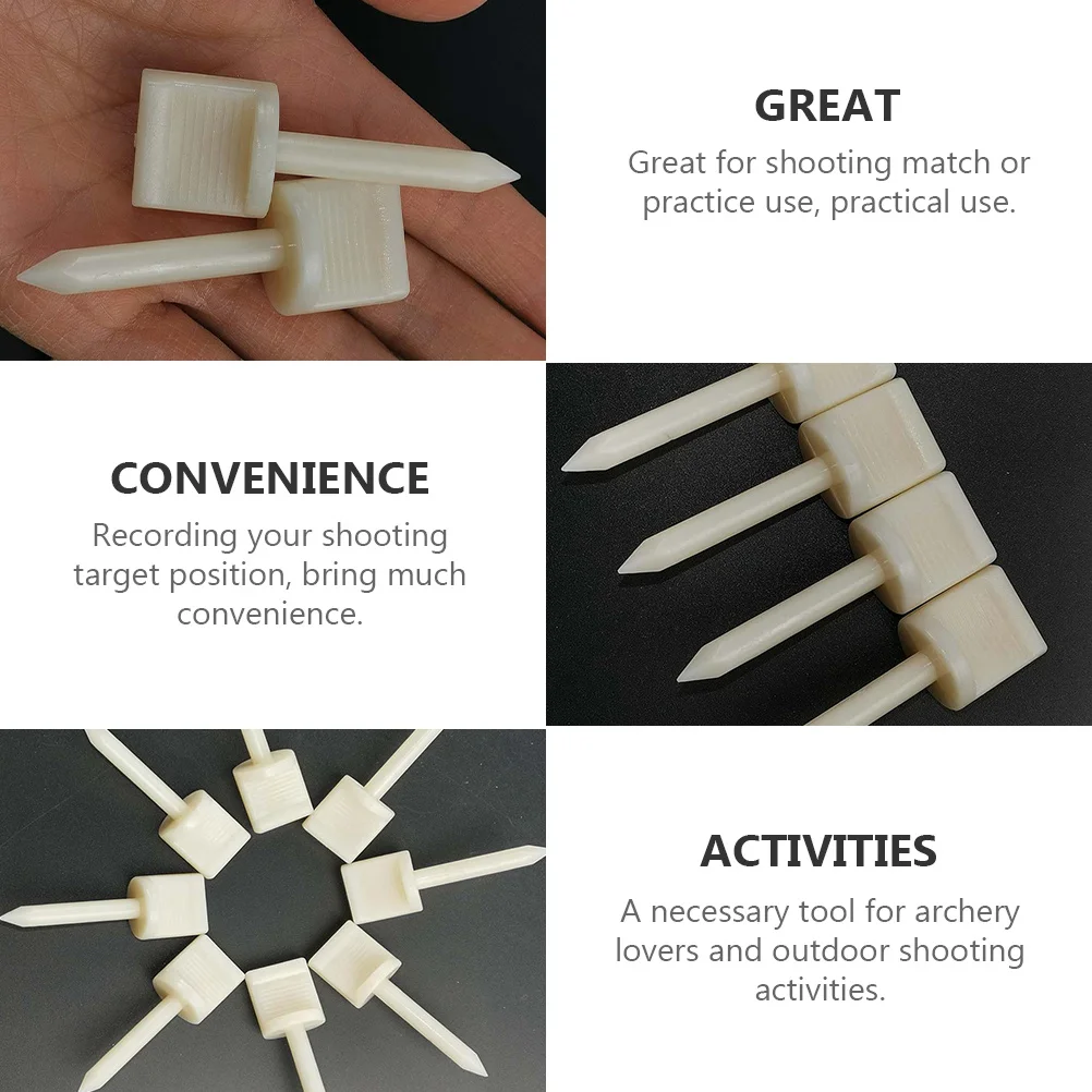 

20Pcs Nylon Target Pins Archery Accessories Lightweight Portable Easy Attach Remove Face Fixing Tools Pins Archery Nail